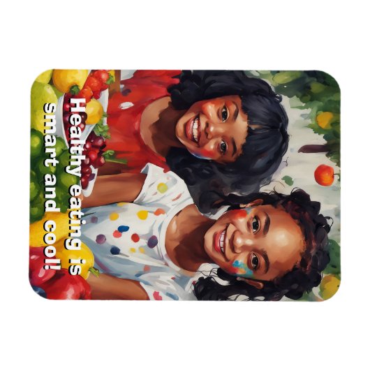 Gesunde Ernährung flexibler Magnet (Horizontal)