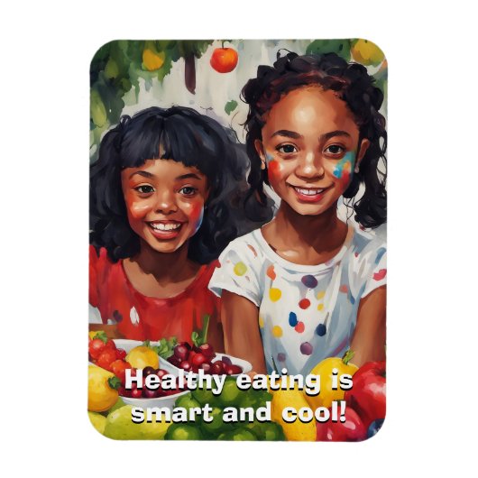 Gesunde Ernährung flexibler Magnet (Vertikal)