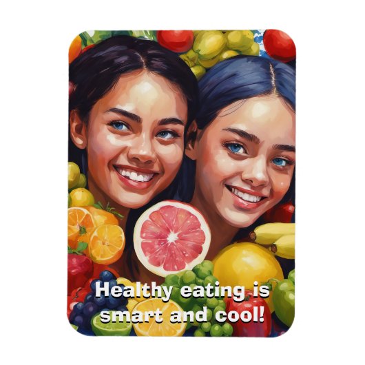 Gesunde Ernährung flexibler Magnet (Vertikal)