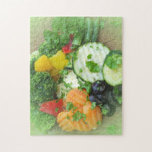 Gesunde Ernährung Hintergrund Puzzle