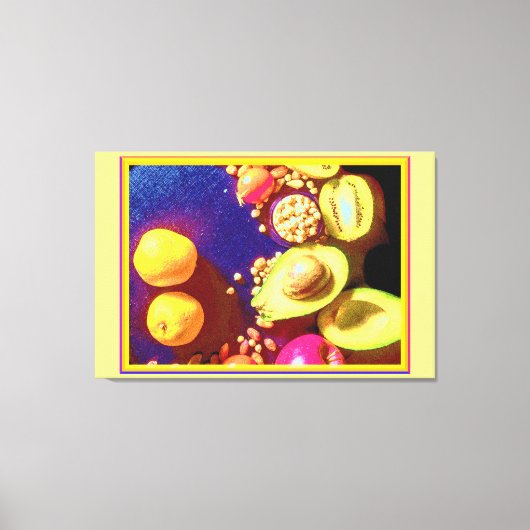 "Gesunde Ernährung" Niedliches Foto. Jetzt kaufen Leinwanddruck (Vorderseite)