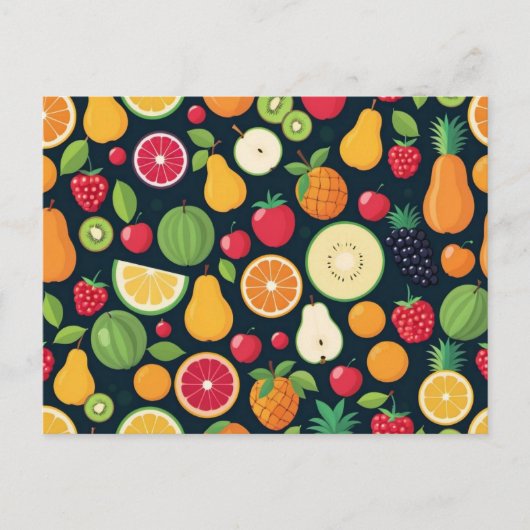 Gesunde Ernährung, Postkarte (Vorderseite)