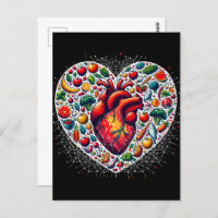 Gesunde Ernährung, Postkarte