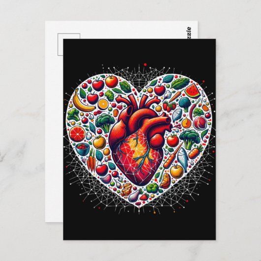 Gesunde Ernährung, Postkarte (Vorne/Hinten)