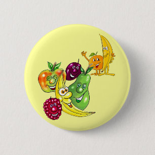 Gesunde Ernährungsfrucht Button