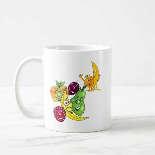 Gesunde Ernährungsfrucht Kaffeetasse (Links)