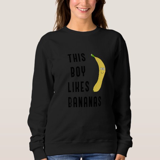 Gesunde Früchte Bananen Ironische Redewendung Sweatshirt (Vorderseite)