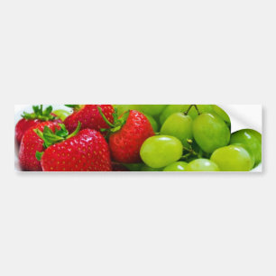 Gesunde Fruchtsalat-Schicksals-Geschenke Autoaufkleber