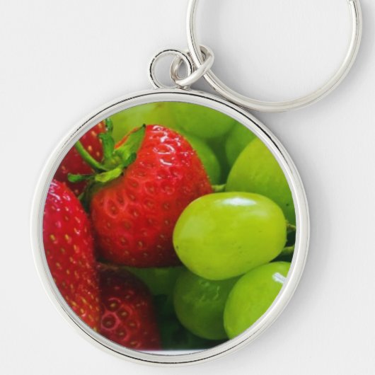 Gesunde Fruchtsalat-Schicksals-Geschenke Schlüsselanhänger (Vorne)