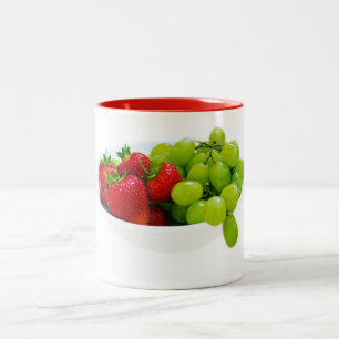 Gesunde Fruchtsalat-Schicksals-Geschenke Zweifarbige Tasse