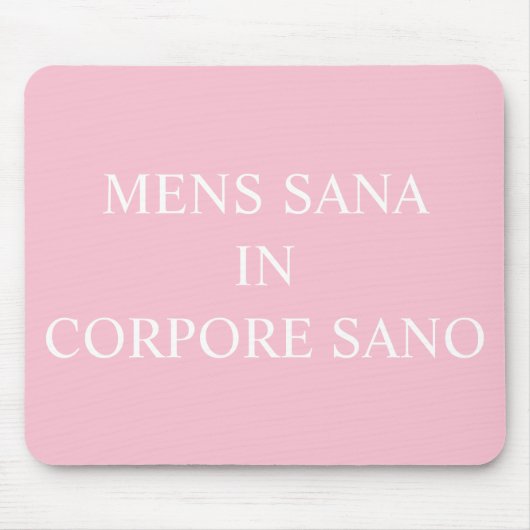 Gesunde Gedanken in einer gesunden Muskelmatte - r Mousepad (Vorne)