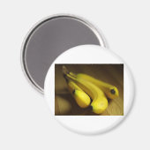 GESUNDE GELBE BANANEN MAGNET (Vorderseite/Rückseite)