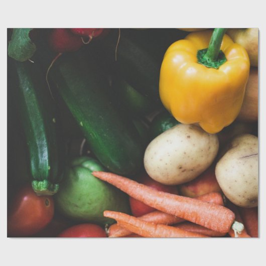 Gesunde Gemüse Geschenkpapier (Flach)