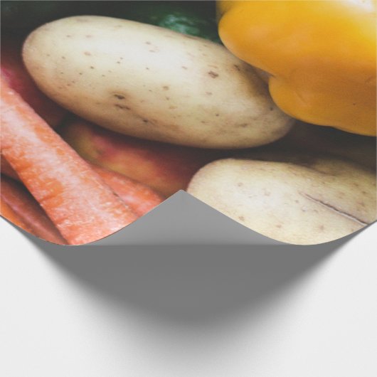 Gesunde Gemüse Geschenkpapier (Ecke)