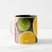 Gesunde Gemüse Zweifarbige Tasse (Vorderseite Links)