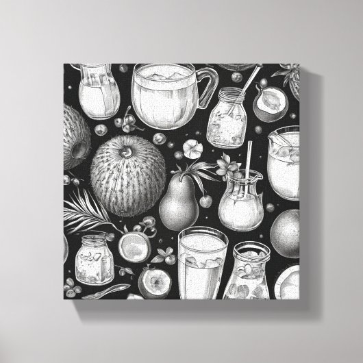 Gesunde Getränke Print Novelty: Wall Art Leinwanddruck (Vorderseite)