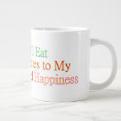 Gesunde glückliche Tasse essen (Rechts)