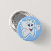 Gesunde glückliche Zähne Button (Vorne & Hinten)