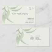 Gesunde grüne Blätter Visitenkarte (Vorne/Hinten)