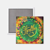 Gesunde Hübsche Blume Moderne Inspiritivität Magnet (Vorderseite/Rückseite)