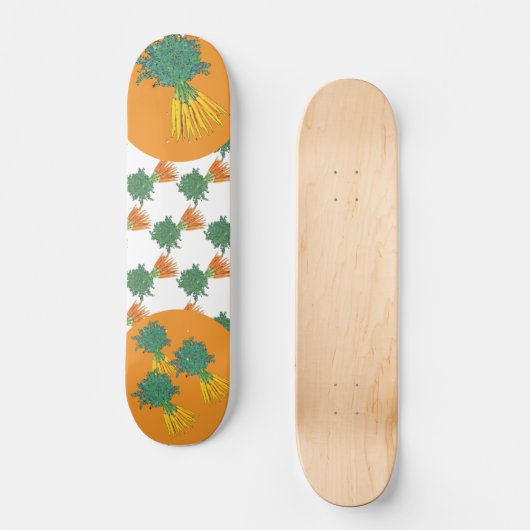 Gesunde Karotten Skateboard (Vorderseite)