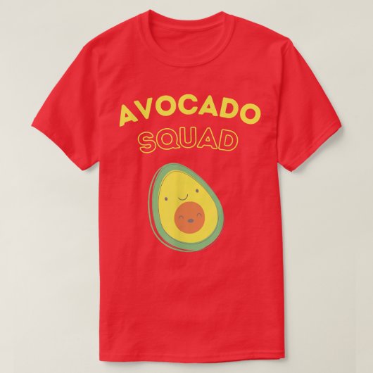 Gesunde lächelnde AvocadoAvocado Squad T-Shirt (Design vorne)