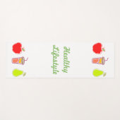 Gesunde, lebendige Farben Kunst, Ernährung und Get Yogamatte (Vorderseite (Horizontal))