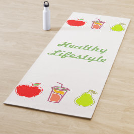 Gesunde, lebendige Farben Kunst, Ernährung und Get Yogamatte