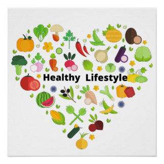 gesunde Lebensführung Poster