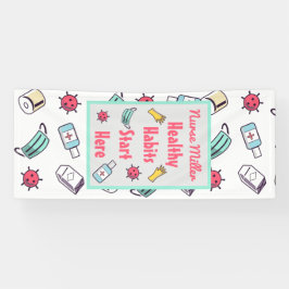 Gesunde Lebensgewohnheiten fangen hier an, Schulkr Banner