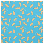 Gesunde Lebensmittel Erdnussmuster auf blau Stoff (Muster)