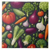 Gesunde Lebensmittel Frohgebäck Gemüse Moderne Sam Fliese (Vorderseite)