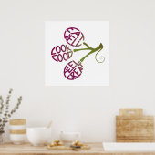 Gesunde Lebensmittel Kostenvoranschlag für Fitness Poster (Küche)