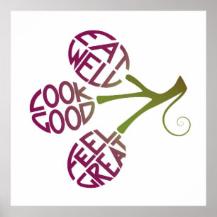 Gesunde Lebensmittel Kostenvoranschlag für Fitness Poster