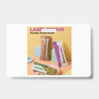 Gesunde Lebensmittel Snack Ein schönes Logodesign  Ausweis