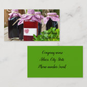 Gesunde Lebensmittel Visitenkarte (Vorne/Hinten)