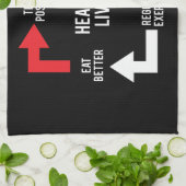 Gesunde Lebensweise - Fitness Motivierend Handtuch (Gefaltet)