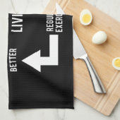 Gesunde Lebensweise - Fitness Motivierend Handtuch (Viertel Falte)