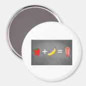 Gesunde Lebensweise Magnet (Vorderseite/Rückseite)