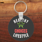 Gesunde Lebensweise Schlüsselanhänger (Vorderseite)