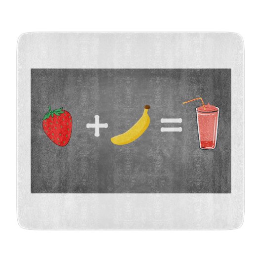 Gesunde Lebensweise Schneidebrett (Vorderseite)