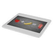 Gesunde Lebensweise Schneidebrett (Ecke)