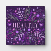 Gesunde Lila Inspiration Herz Blüte Hübsch Fotoplatte (Vorderseite)