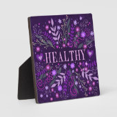 Gesunde Lila Inspiration Herz Blüte Hübsch Fotoplatte (Vorderseite)