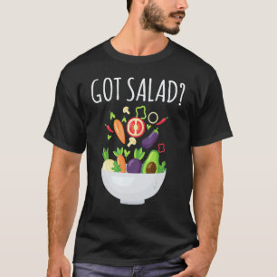 Gesunde Mahlzeiten Bekamen Salat Schüssel Frische T-Shirt