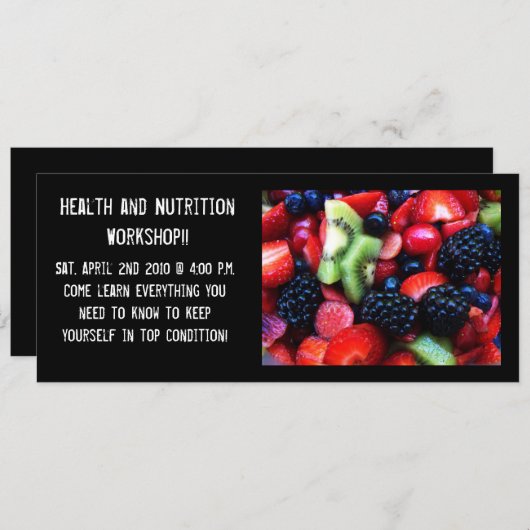 Gesunde Menschen Einladung (Vorne/Hinten)