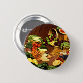 Gesunde Nahrung Button (Vorne & Hinten)