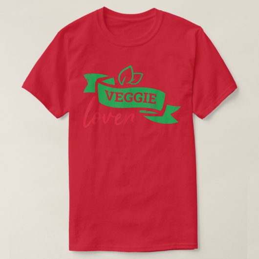 Gesunde pflanzliche Veggie Lover Vegan T-Shirt (Design vorne)