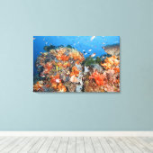 Gesunde Riffstruktur, Komodo-Nationalpark Leinwanddruck (Insitu (Holzboden))