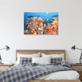 Gesunde Riffstruktur, Komodo-Nationalpark Leinwanddruck (Insitu (Schlafzimmer))